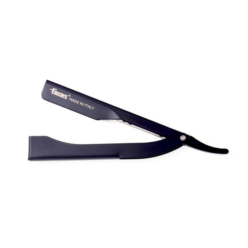 Focus R21 Stainless Steel Shavette Straight Razor, Made in Italy Shavette Focus Teflon