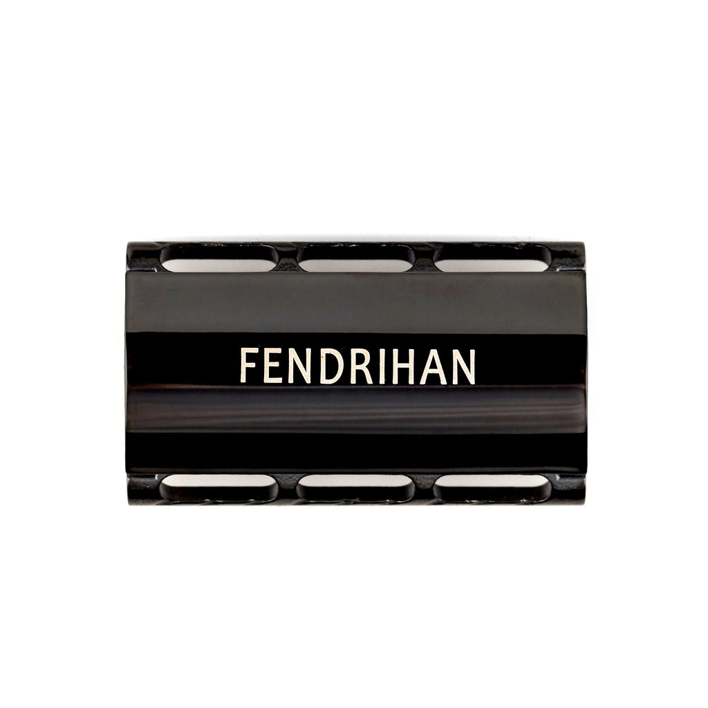 Fendrihan Stainless Steel Safety Razor with Black Polished PVD Coated Head, Limited Edition Double Edge Safety Razor Head Fendrihan 