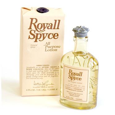 Royall Spyce All Purpose Lotion, 4 oz Natural Spray Aftershave Royall Lyme Bermuda 