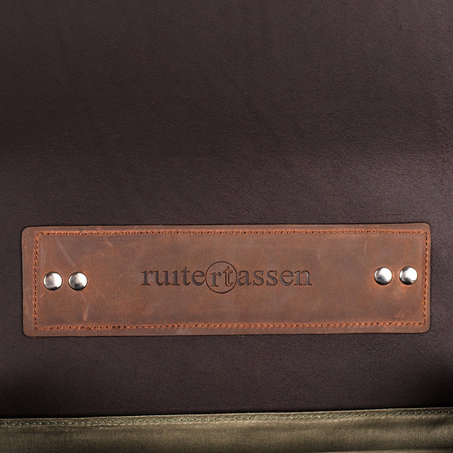 Ruitertassen Classic 2178 Leather Messenger Bag, Ranger Brown Leather Briefcase Ruitertassen