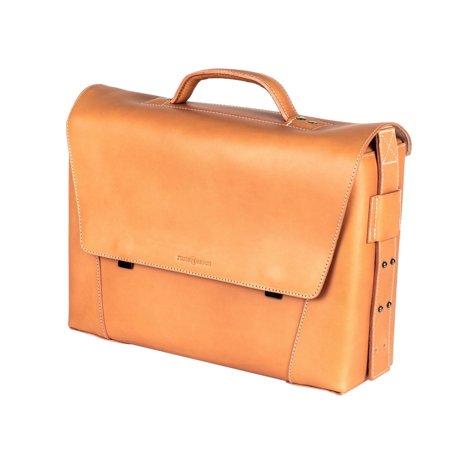 Ruitertassen Classic 2178 Leather Messenger Bag, Natural Leather Briefcase Ruitertassen