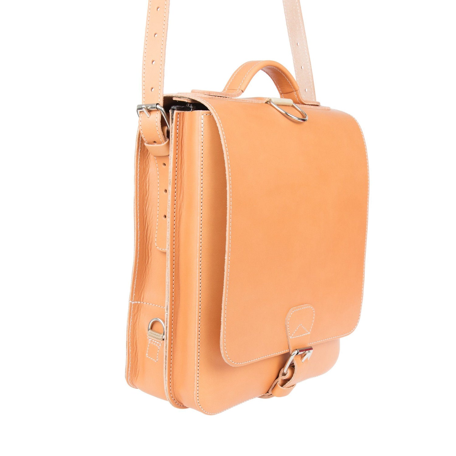 Ruitertassen Classic 2526 Leather Shoulder Bag, Natural Leather Messenger Bag Ruitertassen