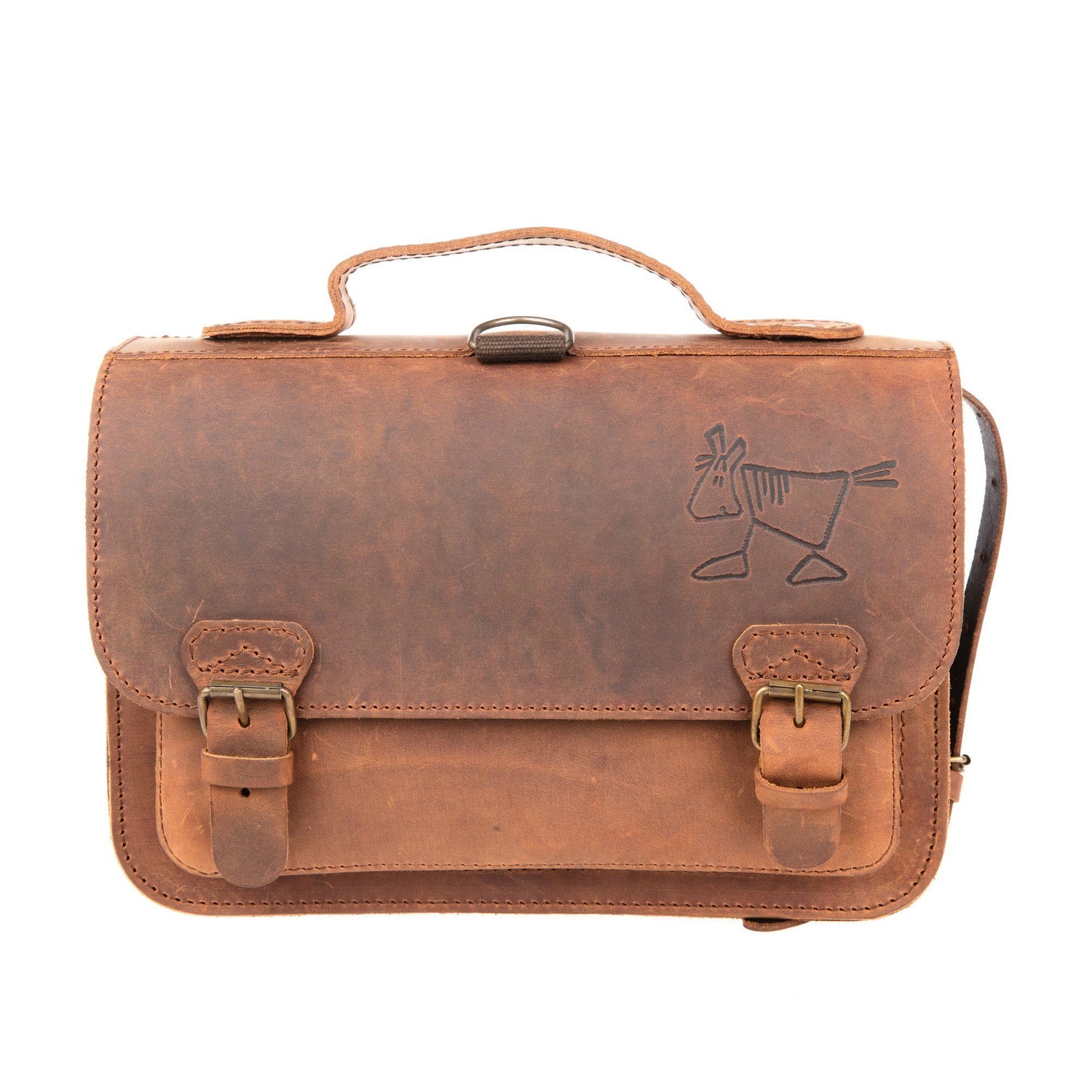 Ruitertassen Classic Kids' School Bag, Brown Leather Bag Ruitertassen