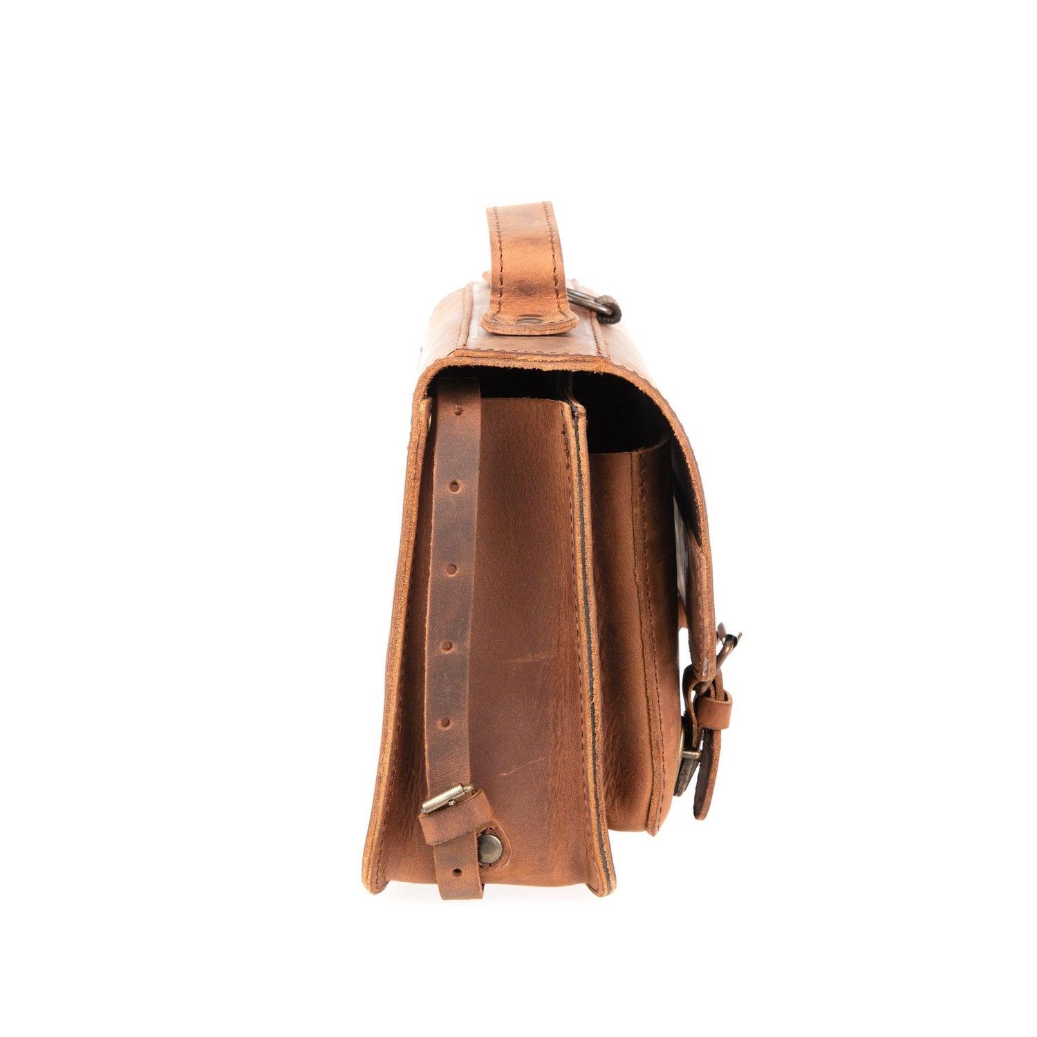 Ruitertassen Classic Kids' School Bag, Brown Leather Bag Ruitertassen