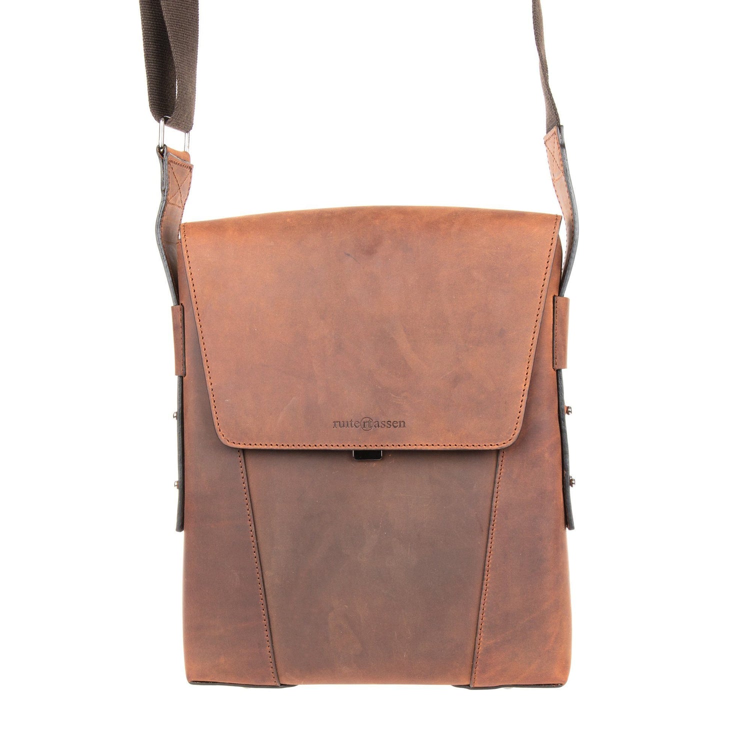 Ruitertassen Classic 2175 Leather Shoulder Bag, Ranger Brown Leather Messenger Bag Ruitertassen