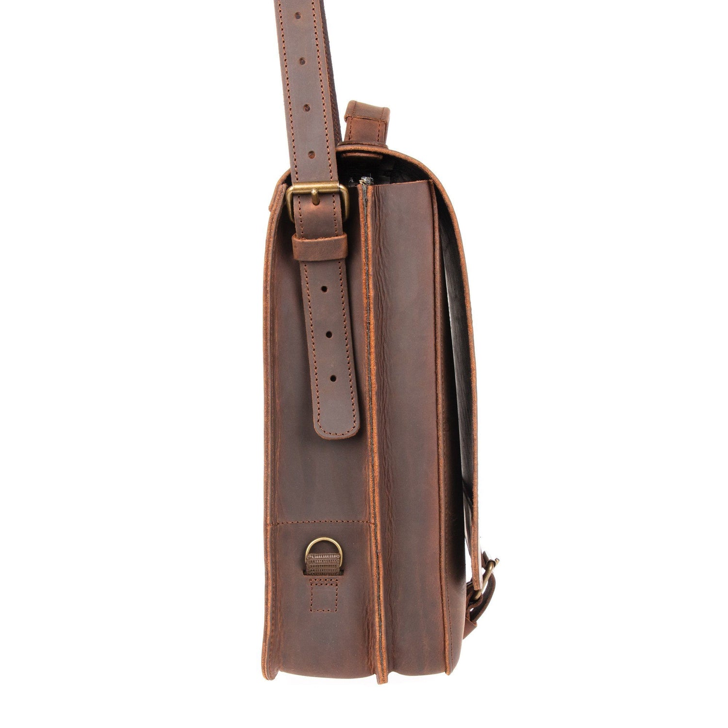 Ruitertassen Classic 2526 Leather Shoulder Bag, Ranger Brown Leather Messenger Bag Ruitertassen