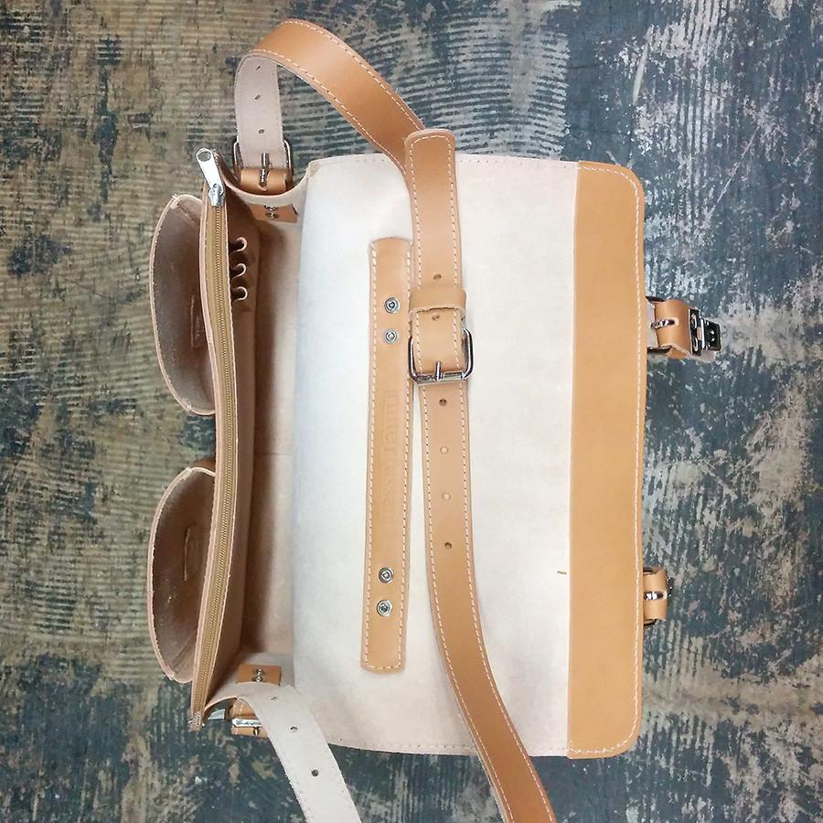 Ruitertassen Classic 2131 Leather Messenger Bag, Natural Leather Messenger Bag Ruitertassen