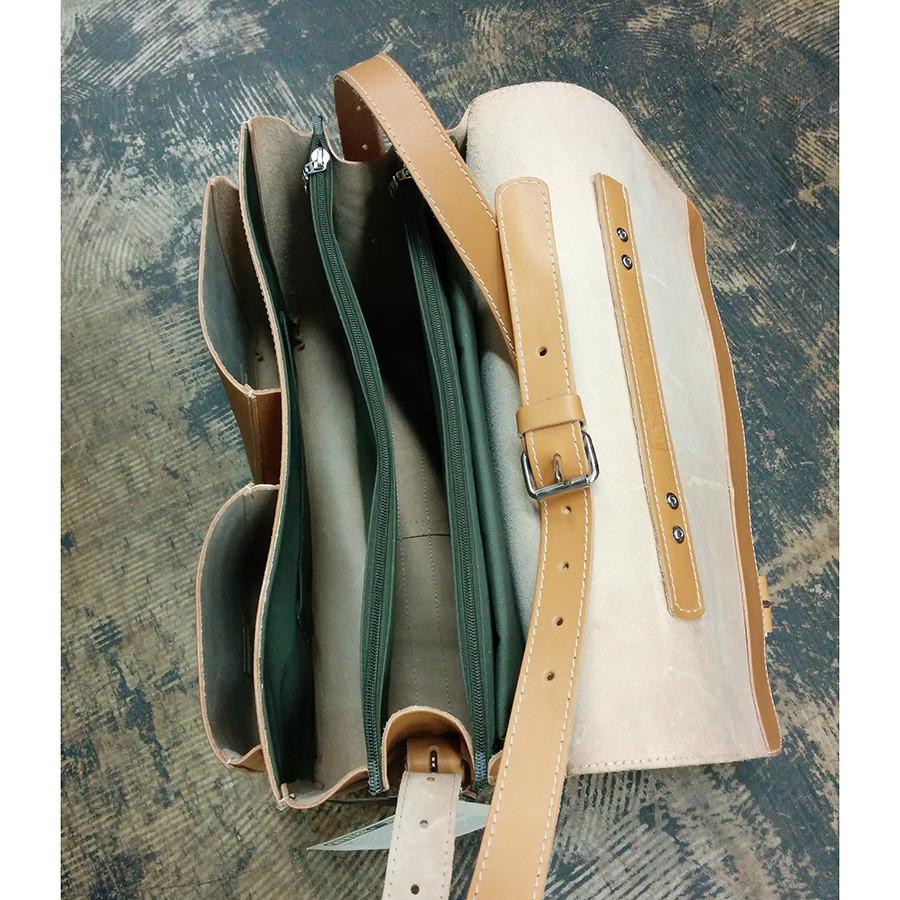 Ruitertassen Classic 2358 Leather Messenger Bag, Natural Leather Messenger Bag Ruitertassen