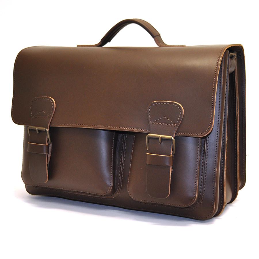 Ruitertassen Classic 2142 Leather Messenger Bag, Dark Brown Leather Messenger Bag Ruitertassen