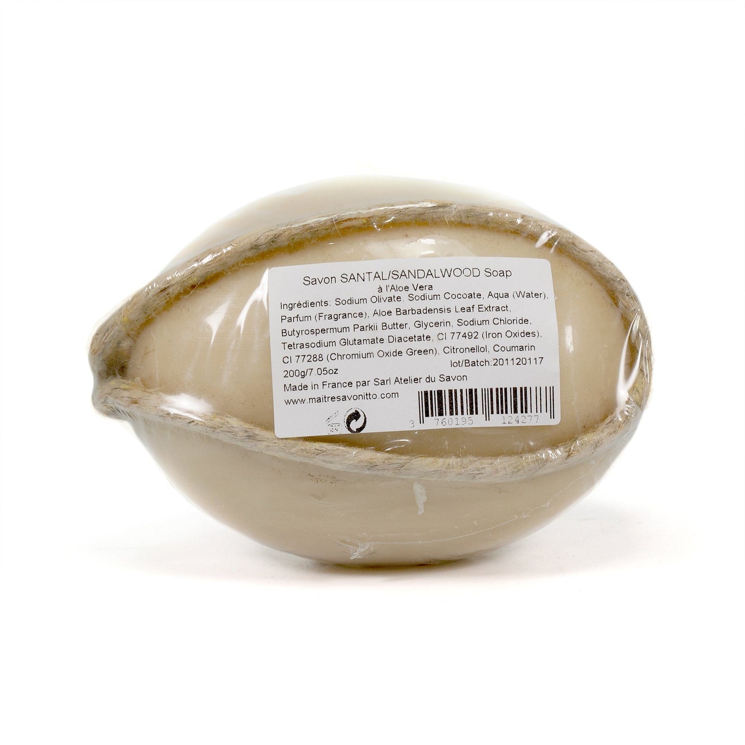 Maître Savonitto Soap on a Rope, Oval Body Soap Maître Savonitto