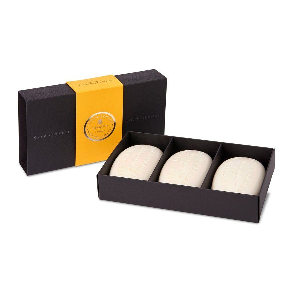 Savonneries Bruxelloises Exclusive Box, Orange & Grapefruit Body Soap Savonneries Bruxelloises