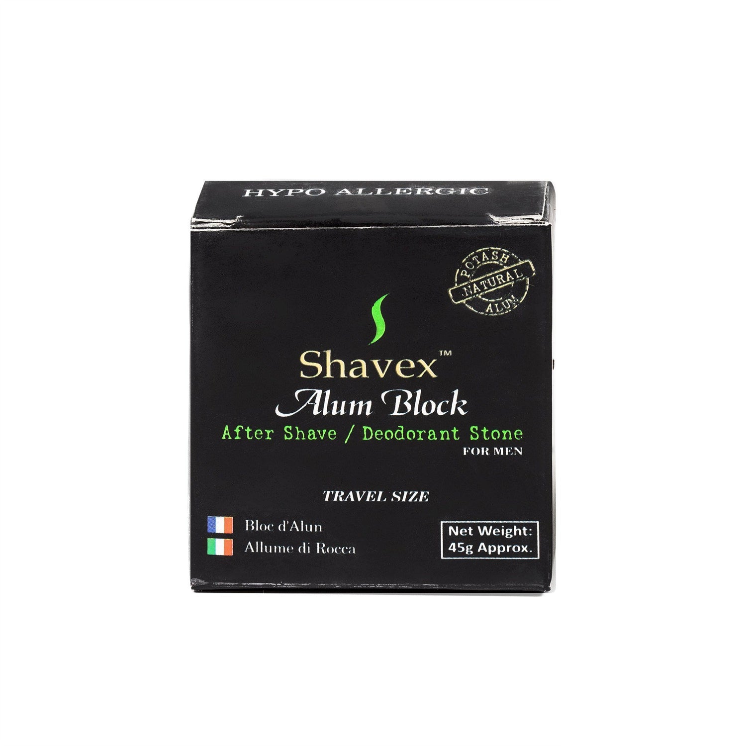 Shavex Alum Block with Storage Case, Travel Size Aftershave Remedies Other