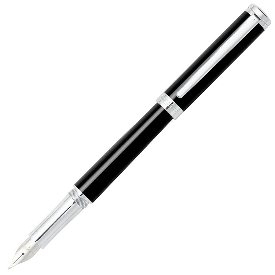 Sheaffer Intensity Fountain Pen, Onyx with Chrome Plate Trim, Medium Nib Fountain Pen Sheaffer