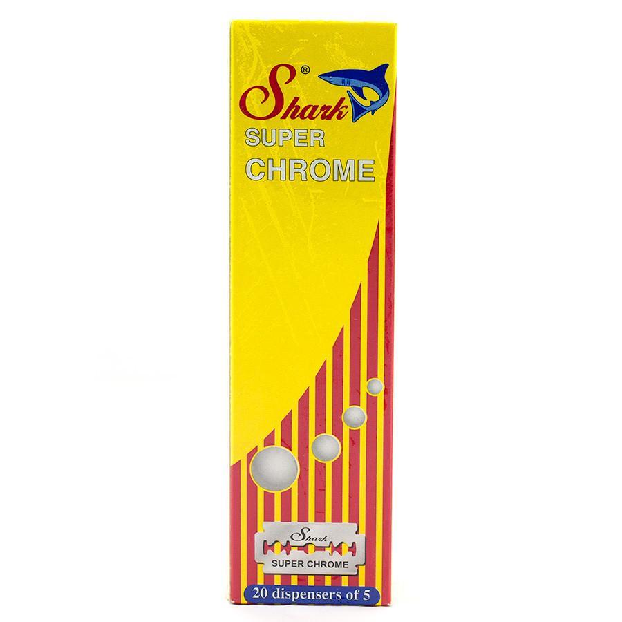 100 Shark Super Chrome Double Edge Razor Blades Razor Blades Other