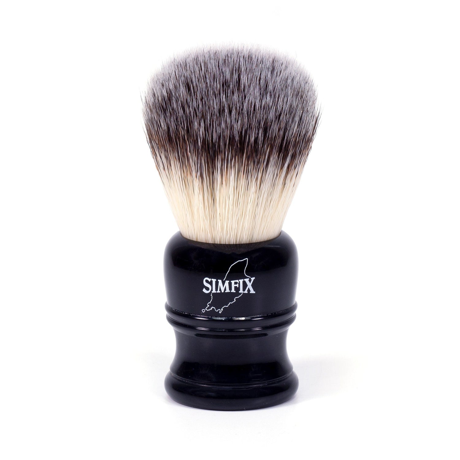 Simpsons Simfix Synthetic Shaving Brush, Faux Ebony Handle Synthetic Bristles Shaving Brush Simpsons