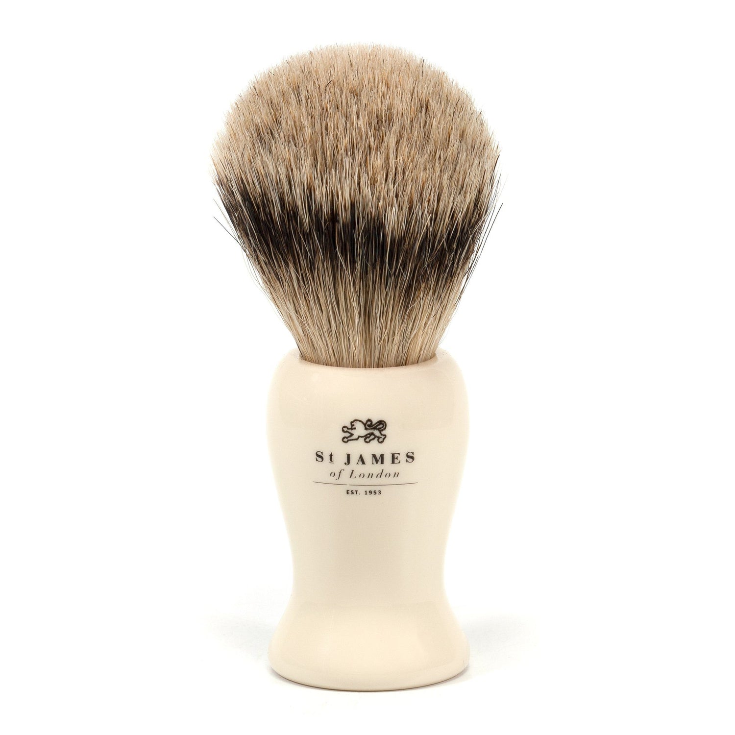 St. James of London Cheeky XL Silvertip Shaving Brush Badger Bristles Shaving Brush St. James of London Ivory