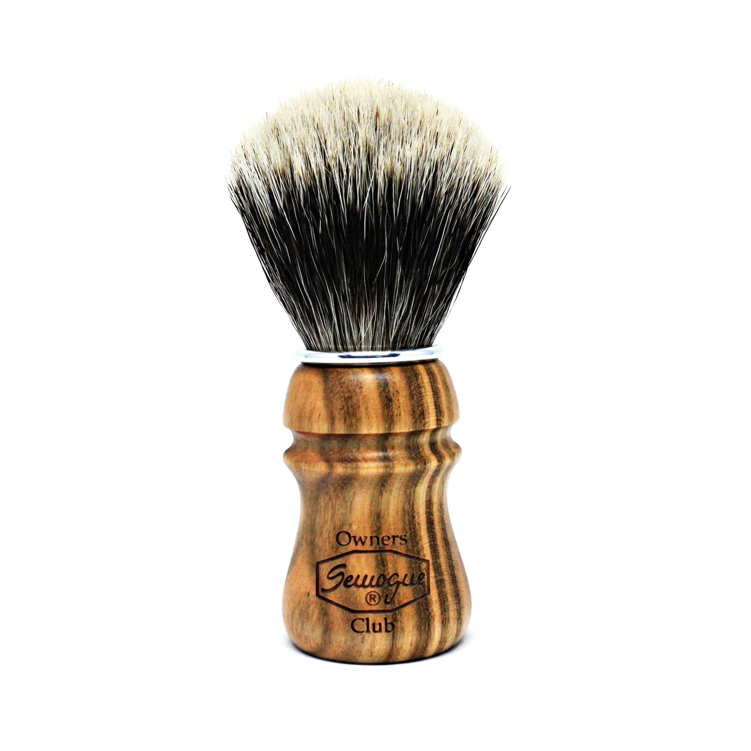 Semogue Owners Club 2-Band Badger Hair Shaving Brush, Cherry Wood Badger Bristles Shaving Brush Semogue