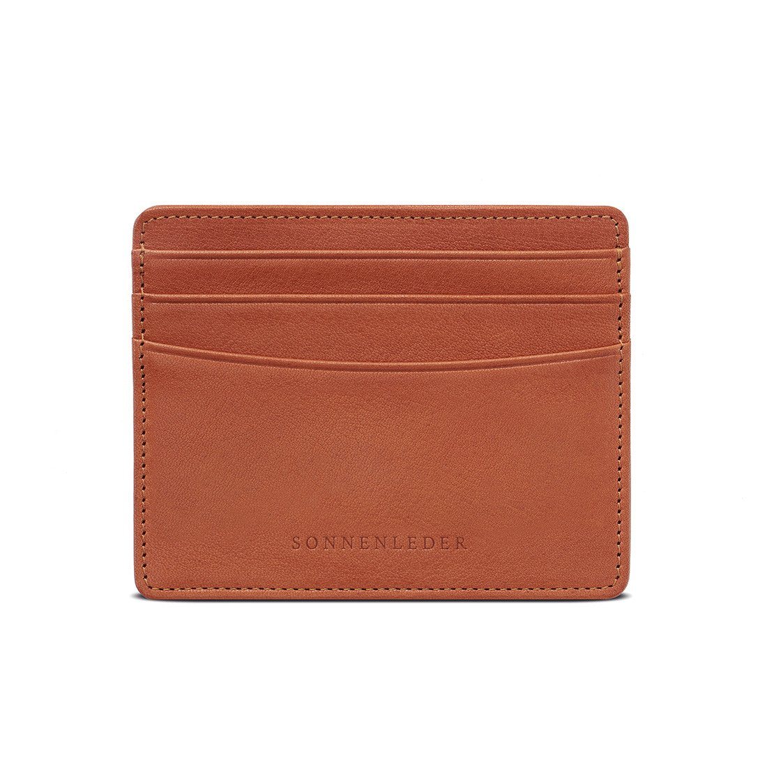 Sonnenleder “Elz” Vegetable Tanned Leather Credit Card Case Leather Wallet Sonnenleder Natural