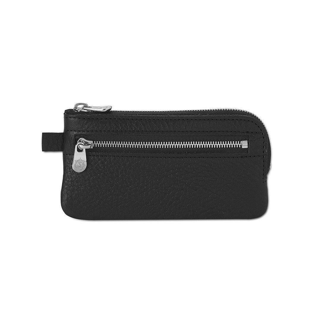 Sonnenleder “Mozart H” Vegetable Tanned Leather Key Case, Small Key Case Sonnenleder Black