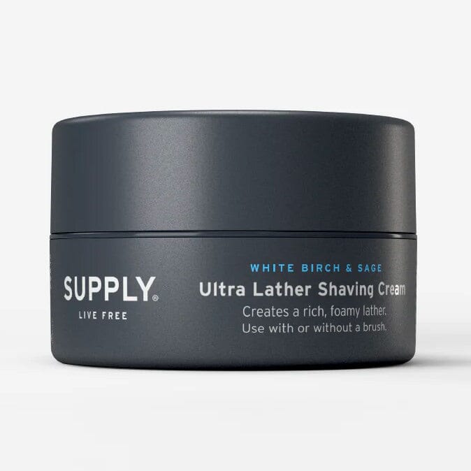 SUPPLY Ultra Lather Shaving Cream Shaving Cream SUPPLY White Birch & Sage