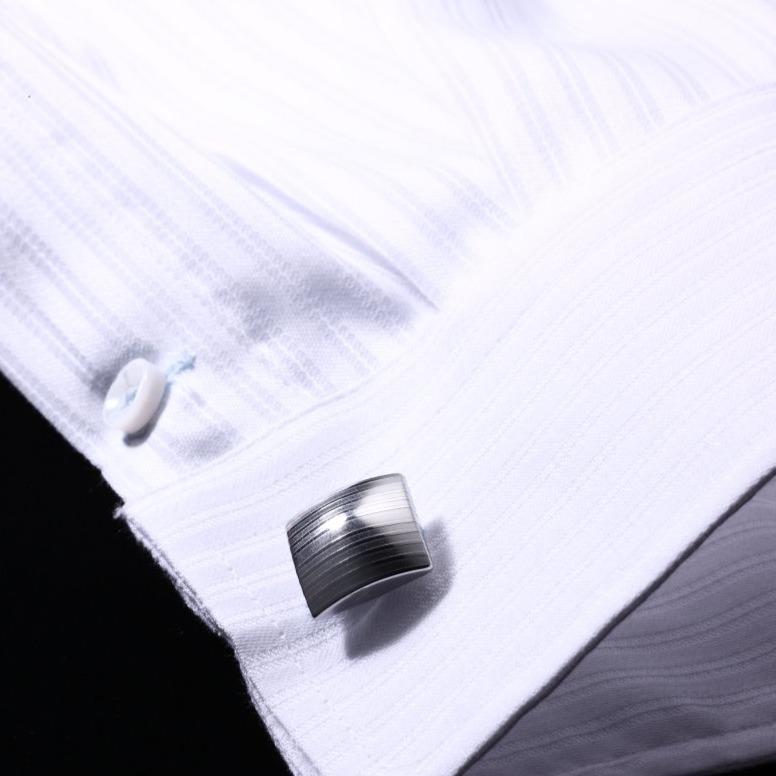 Suwada Damascus Cufflinks, Square Cufflinks Suwada