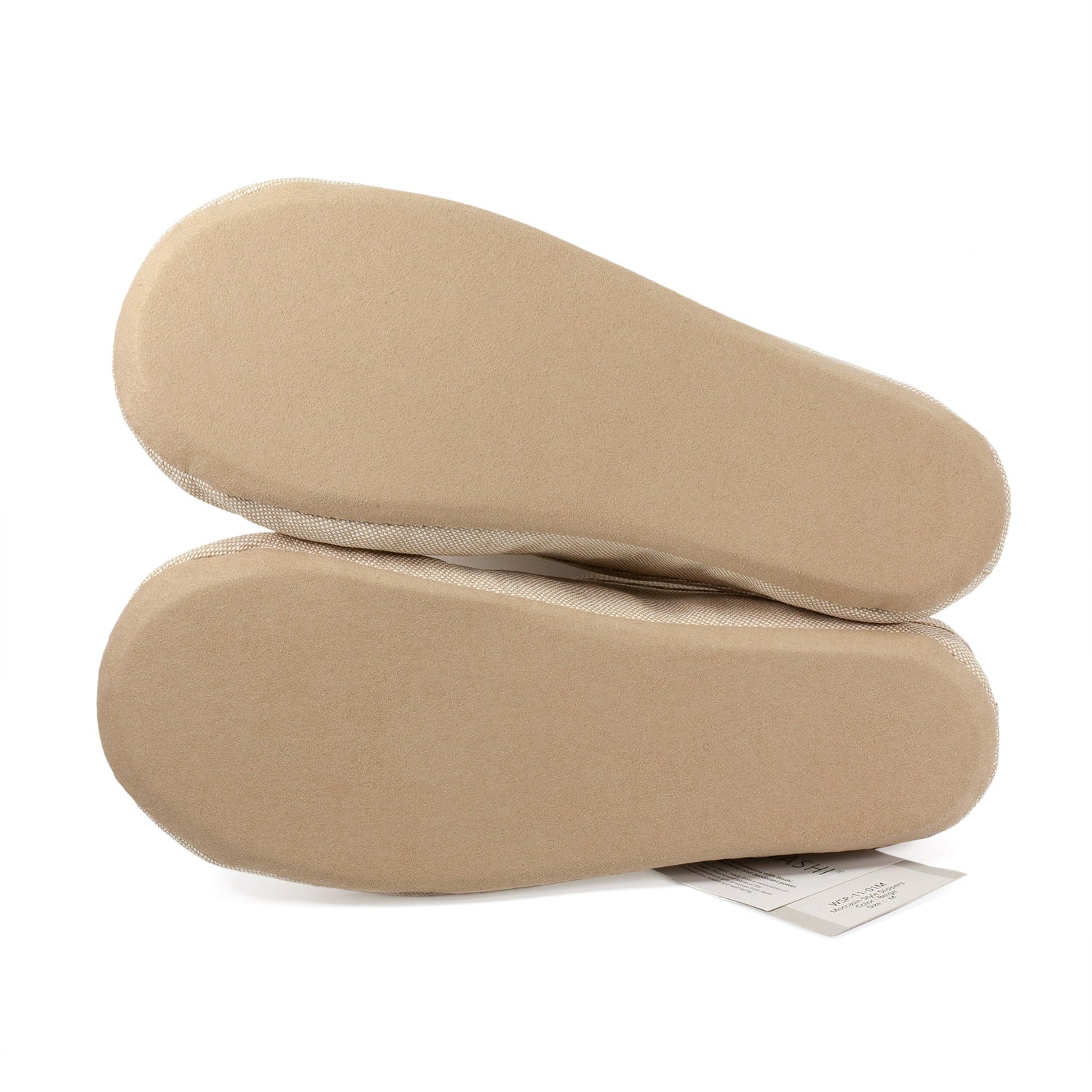 Sasawashi Room Shoes, Beige Spa Slippers Sasawashi