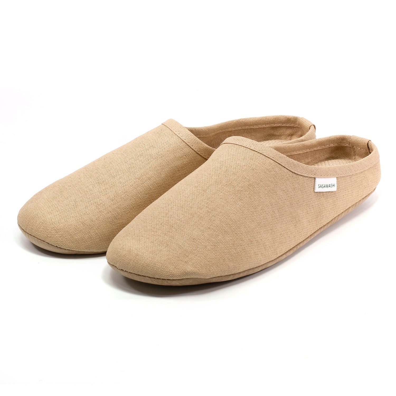 Sasawashi Room Shoes, Camel Spa Slippers Sasawashi