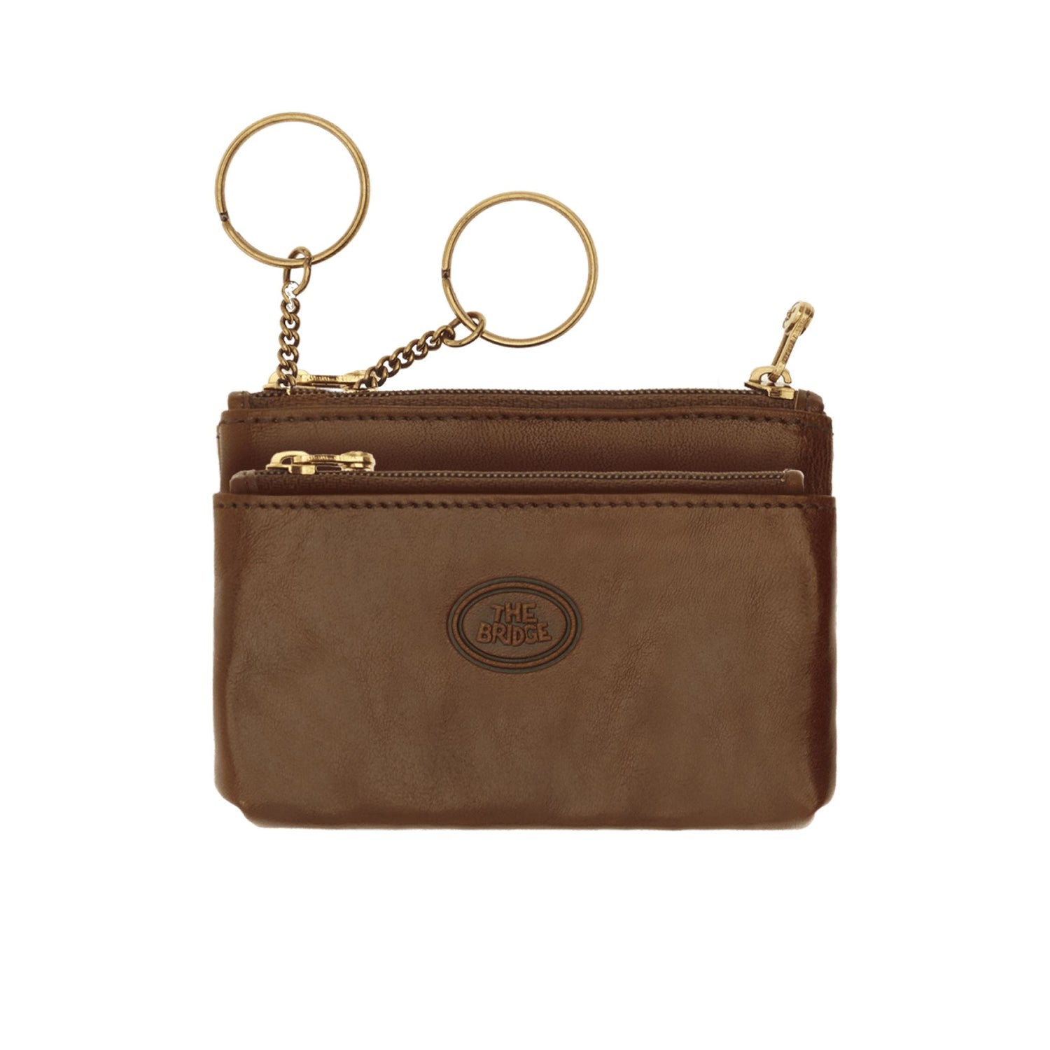 The Bridge Story Uomo Double Ring Key Case Key Case The Bridge Brown