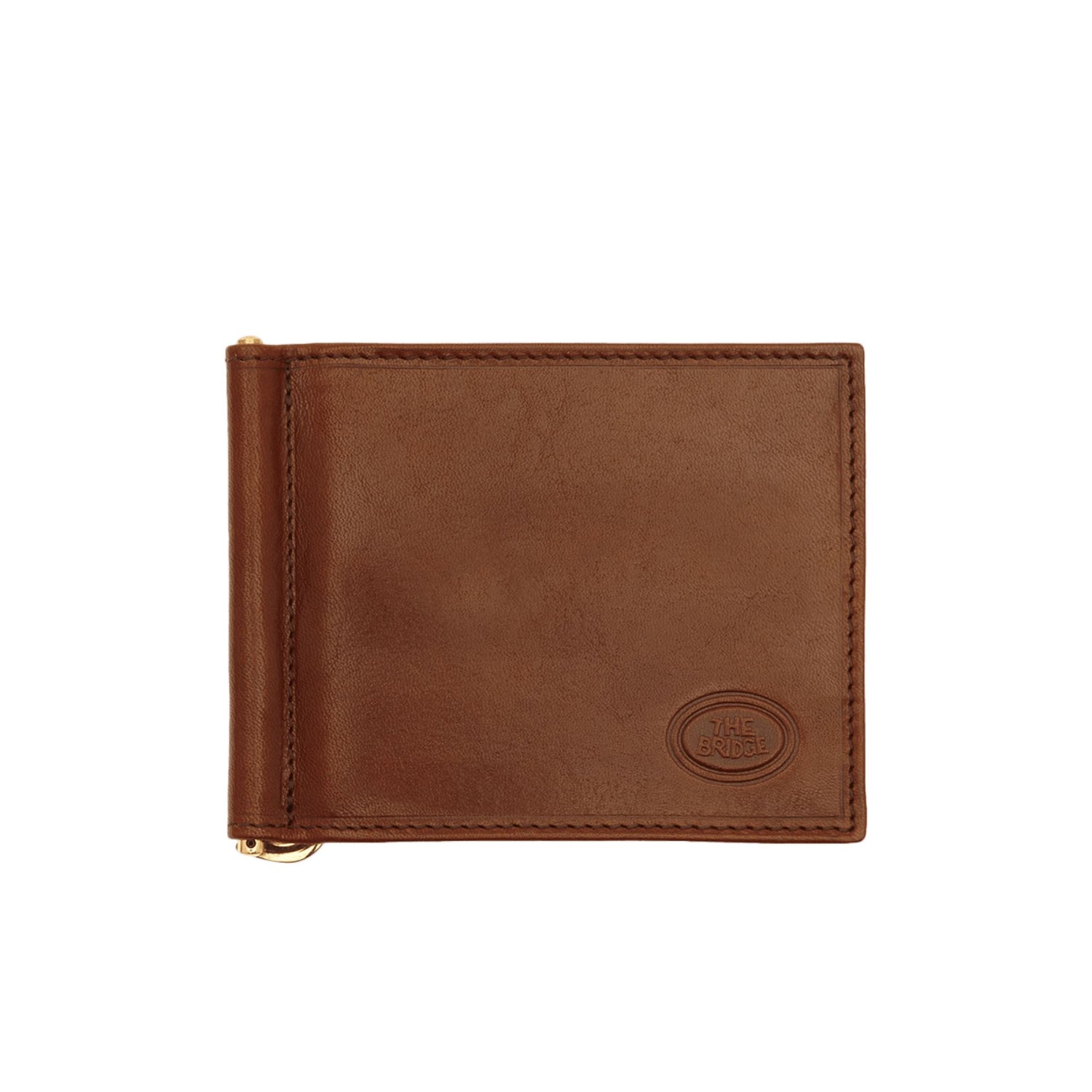 The Bridge Story Uomo Money Clip Leather Wallet with 6 CC Slots Leather Wallet The Bridge