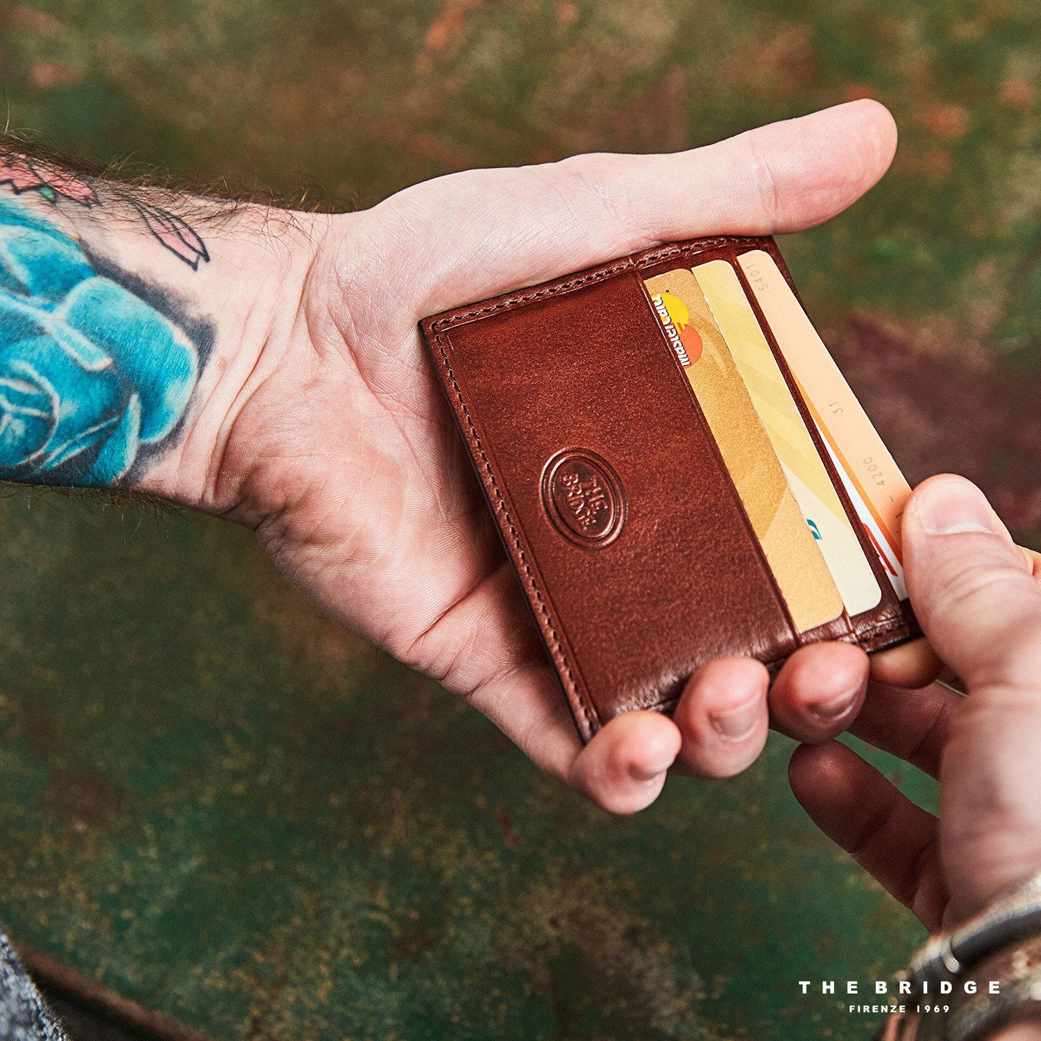 The Bridge Story Uomo Credit Card Holder Leather Wallet The Bridge