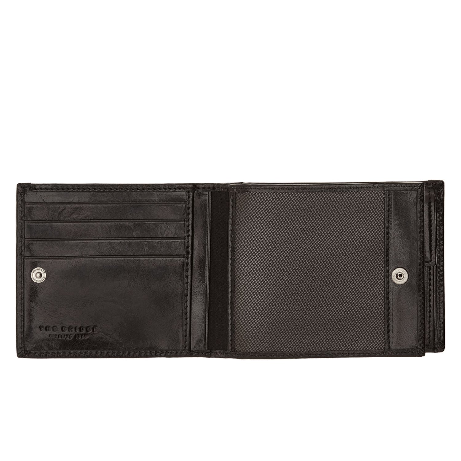 The Bridge Story Uomo Men's Wallet with 8 CC Slots and Coin Pouch Leather Wallet The Bridge