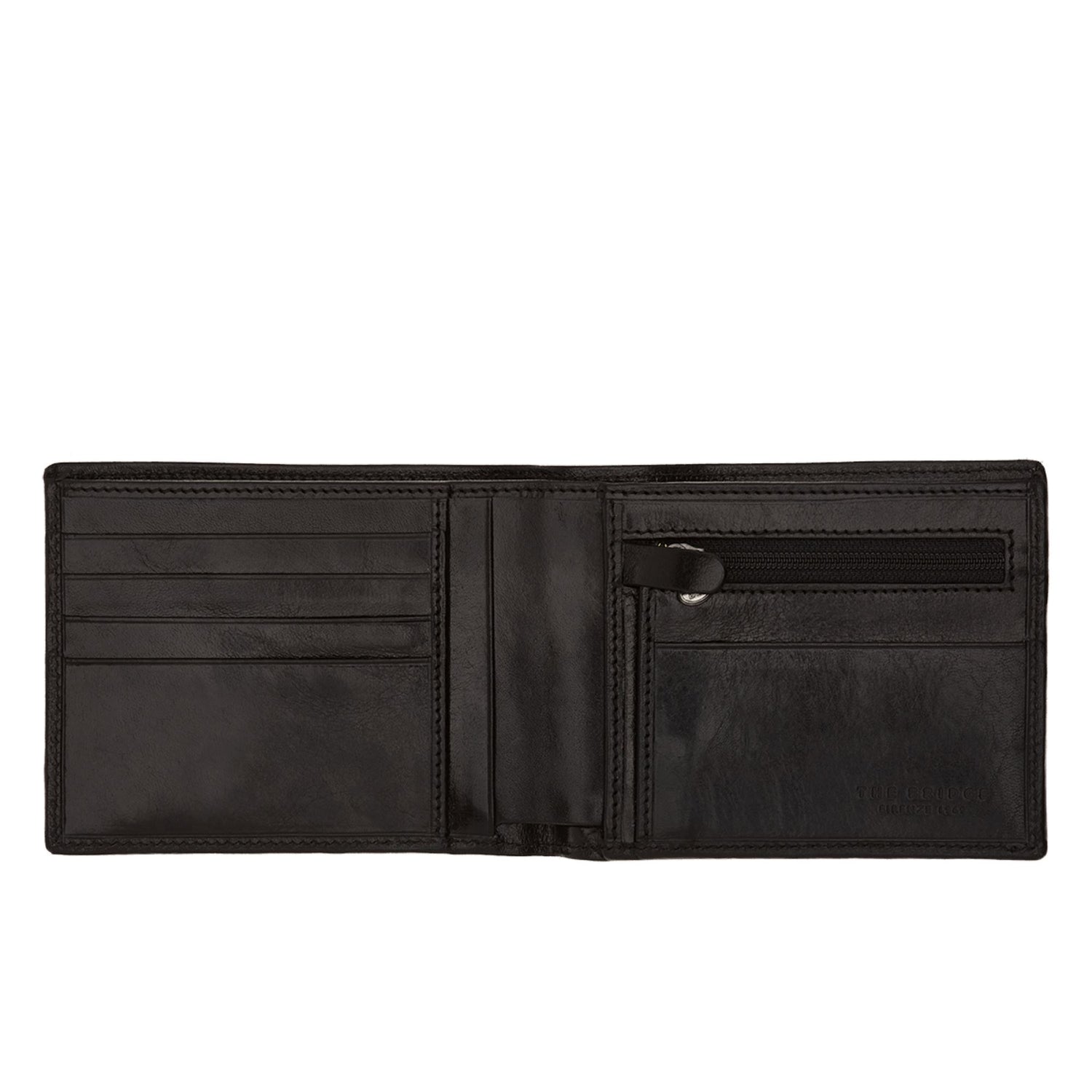 The Bridge Story Uomo Wallet with 5 CC Slots and Coin Pouch Leather Wallet The Bridge Black