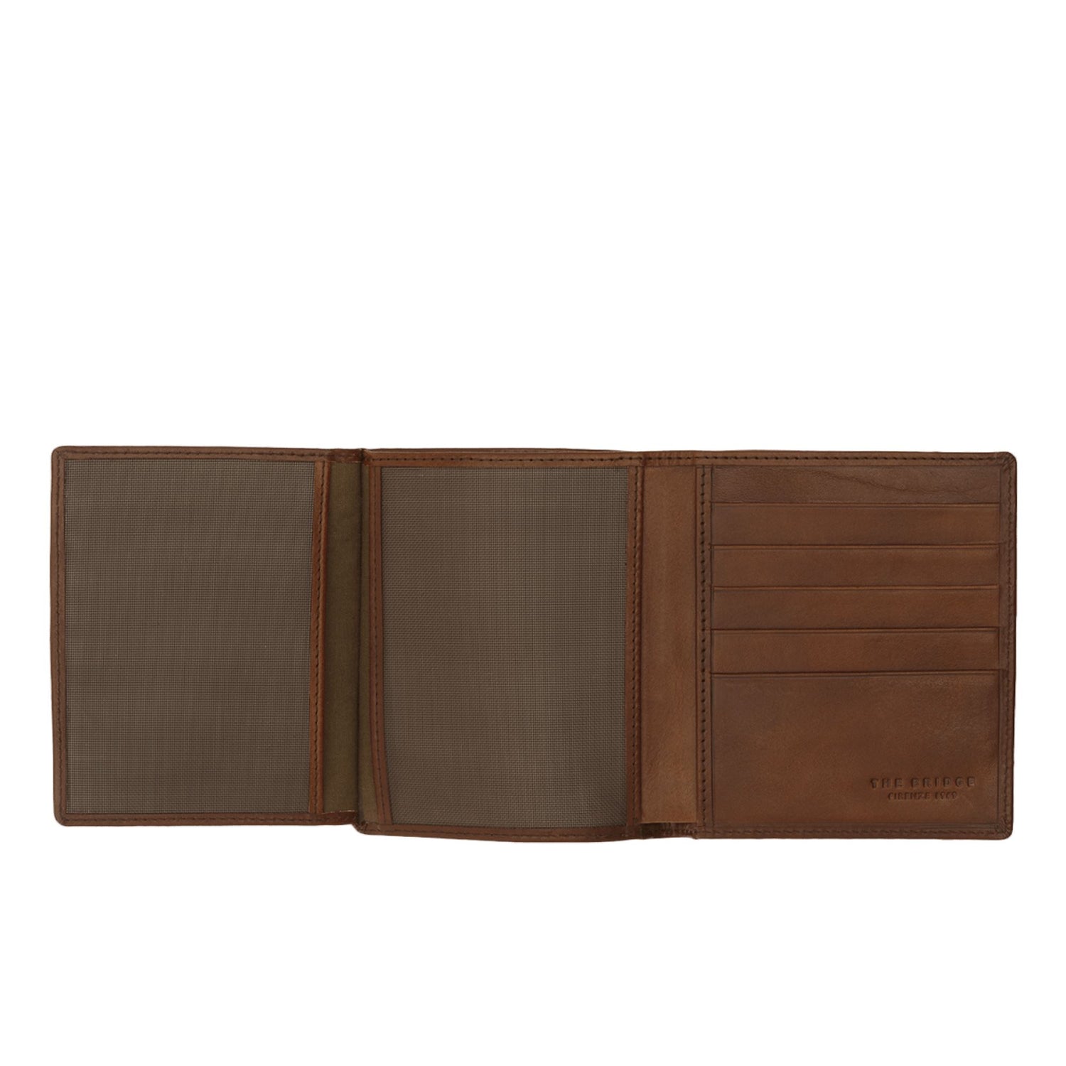 The Bridge Story Uomo Wallet with 10 CC Slots and Mesh Foldout Leather Wallet The Bridge
