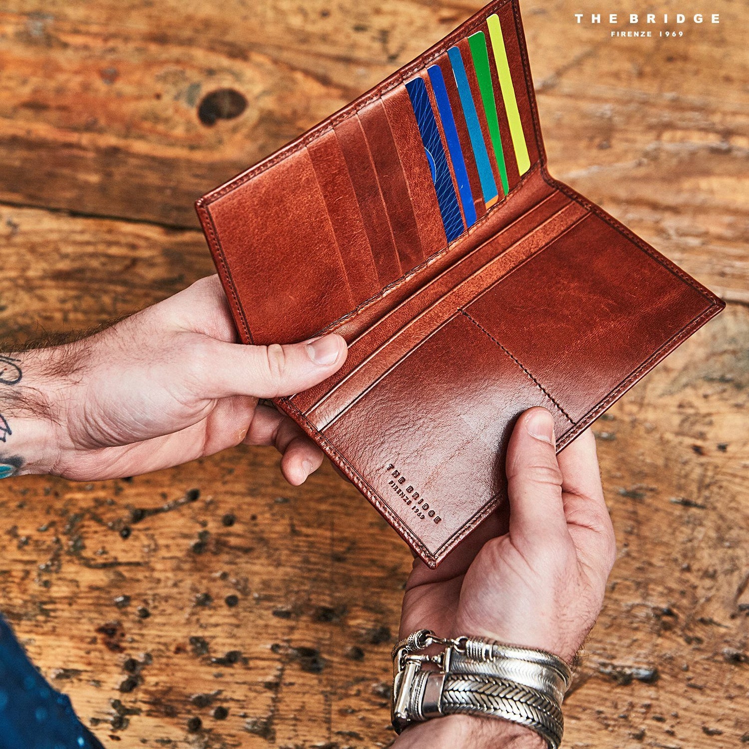 The Bridge Story Uomo Document Holder Leather Wallet The Bridge