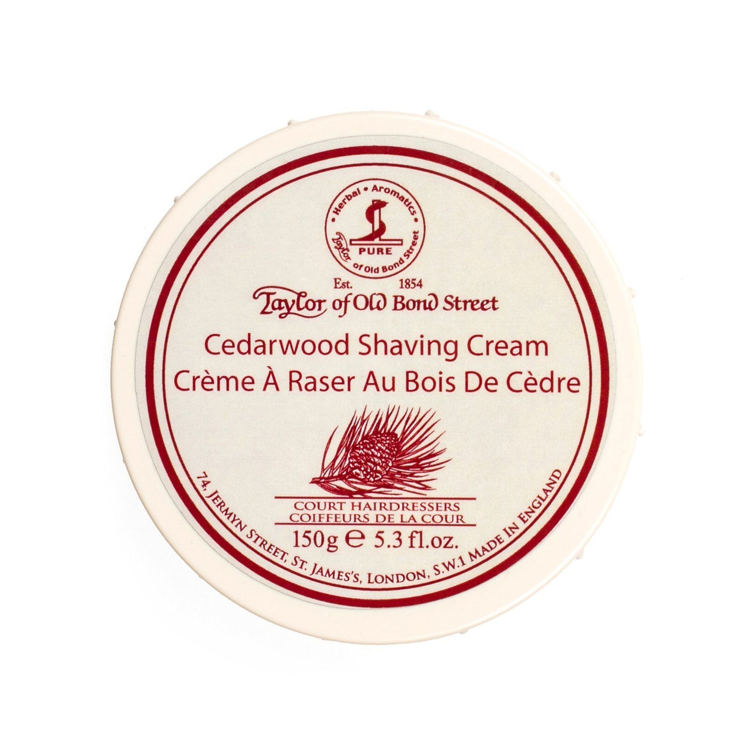 Taylor of Old Bond Street Shaving Cream Bowl, Cedarwood Shaving Cream Taylor of Old Bond Street