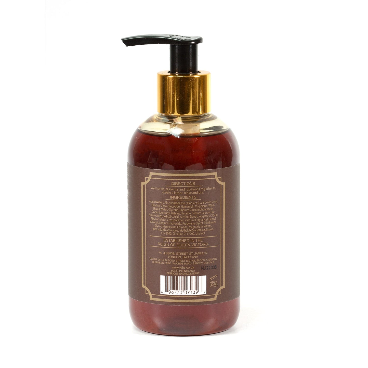Taylor of Old Bond Street Tobacco Leaf Anti-Bacterial Hand Wash Anti-Bacterial Hand Wash Taylor of Old Bond Street