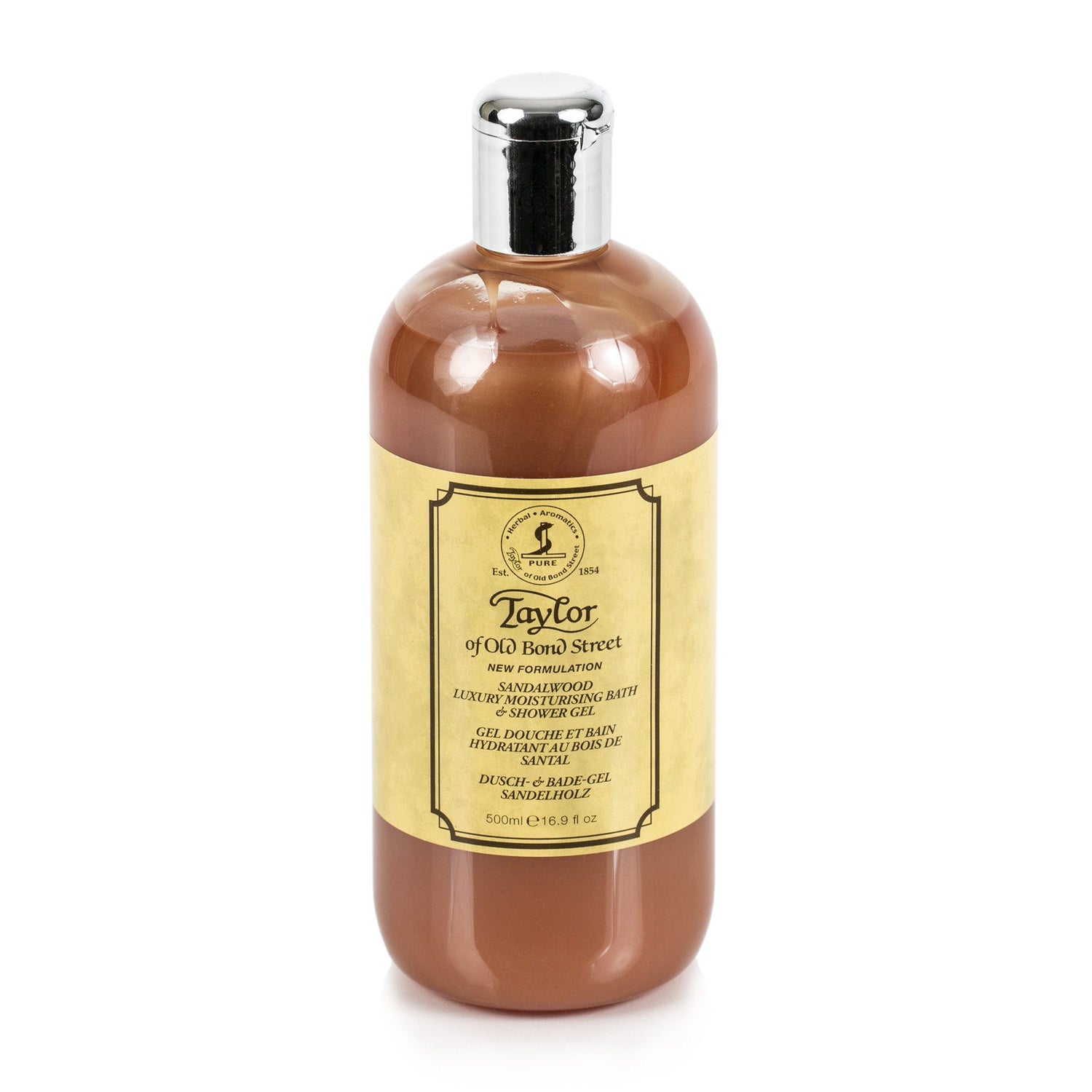 Taylor of Old Bond Street Sandalwood Moisturizing Bath and Shower Gel, 500 ml Men's Body Wash Taylor of Old Bond Street