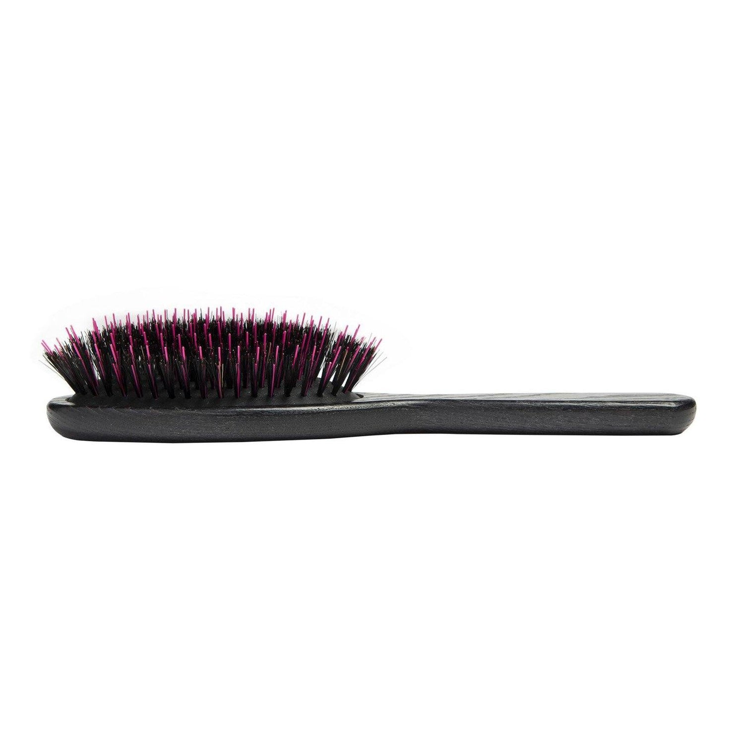 TEK Big Oval Ash Wood Hair Brush with Boar Bristles and Nylon Pins Hair Brush TEK