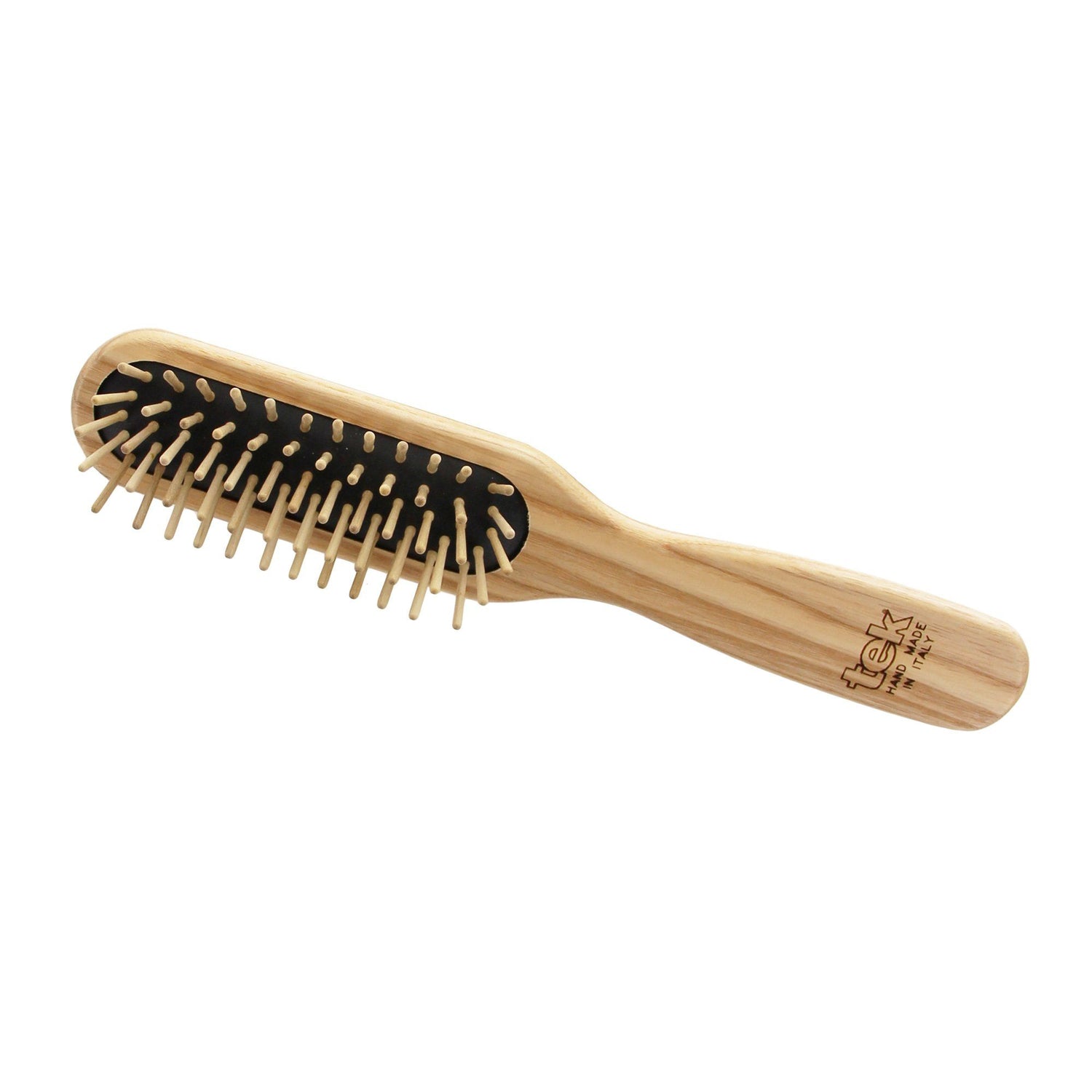 TEK Rectangular Ash Wood Hair Brush with Wooden Bristles Hair Brush TEK Natural