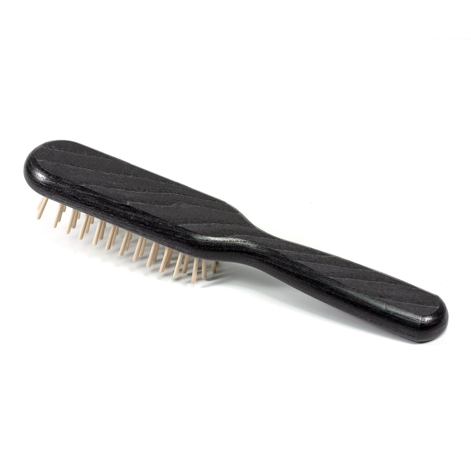 TEK Rectangular Ash Wood Hair Brush with Wooden Bristles Hair Brush TEK