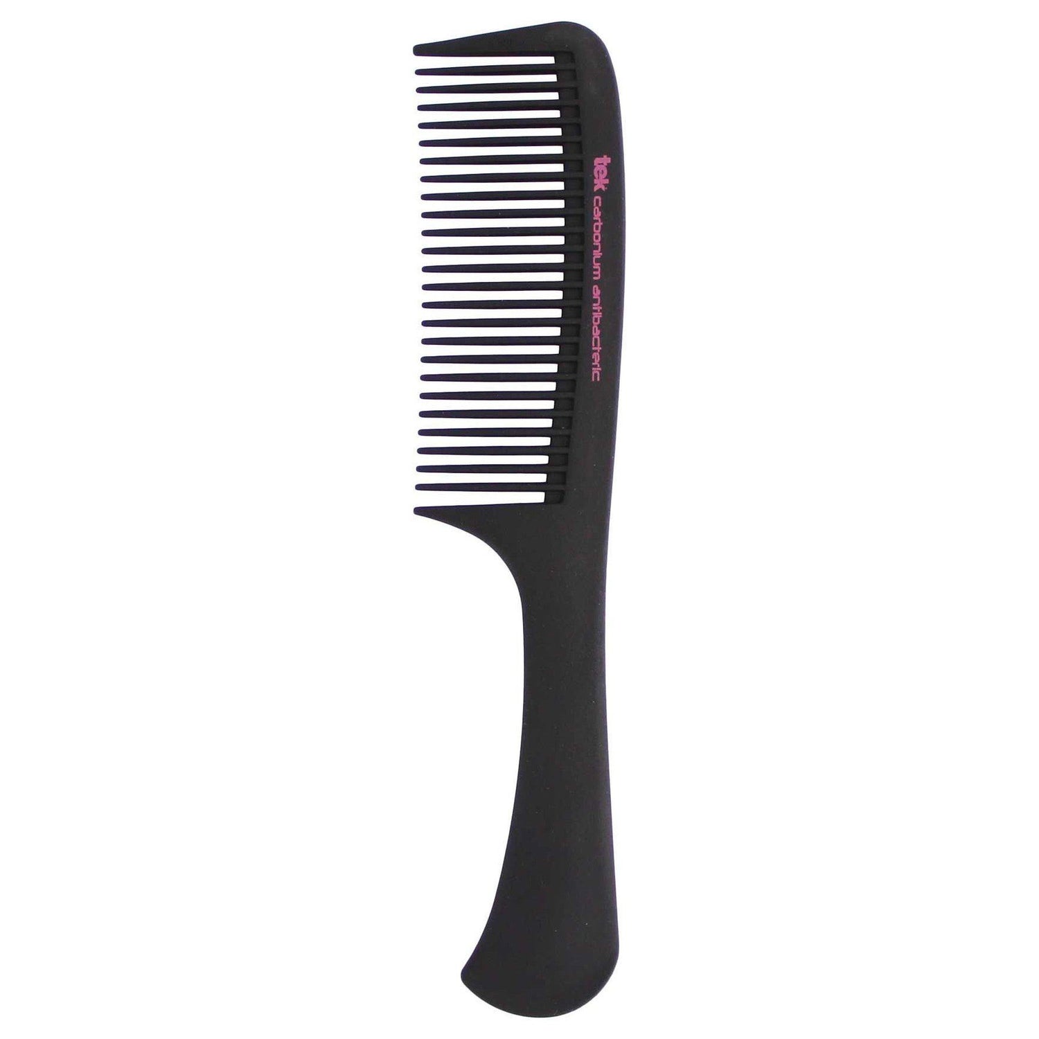 TEK Professional Antibacterial Carbon Cutting Comb with Handle Comb TEK