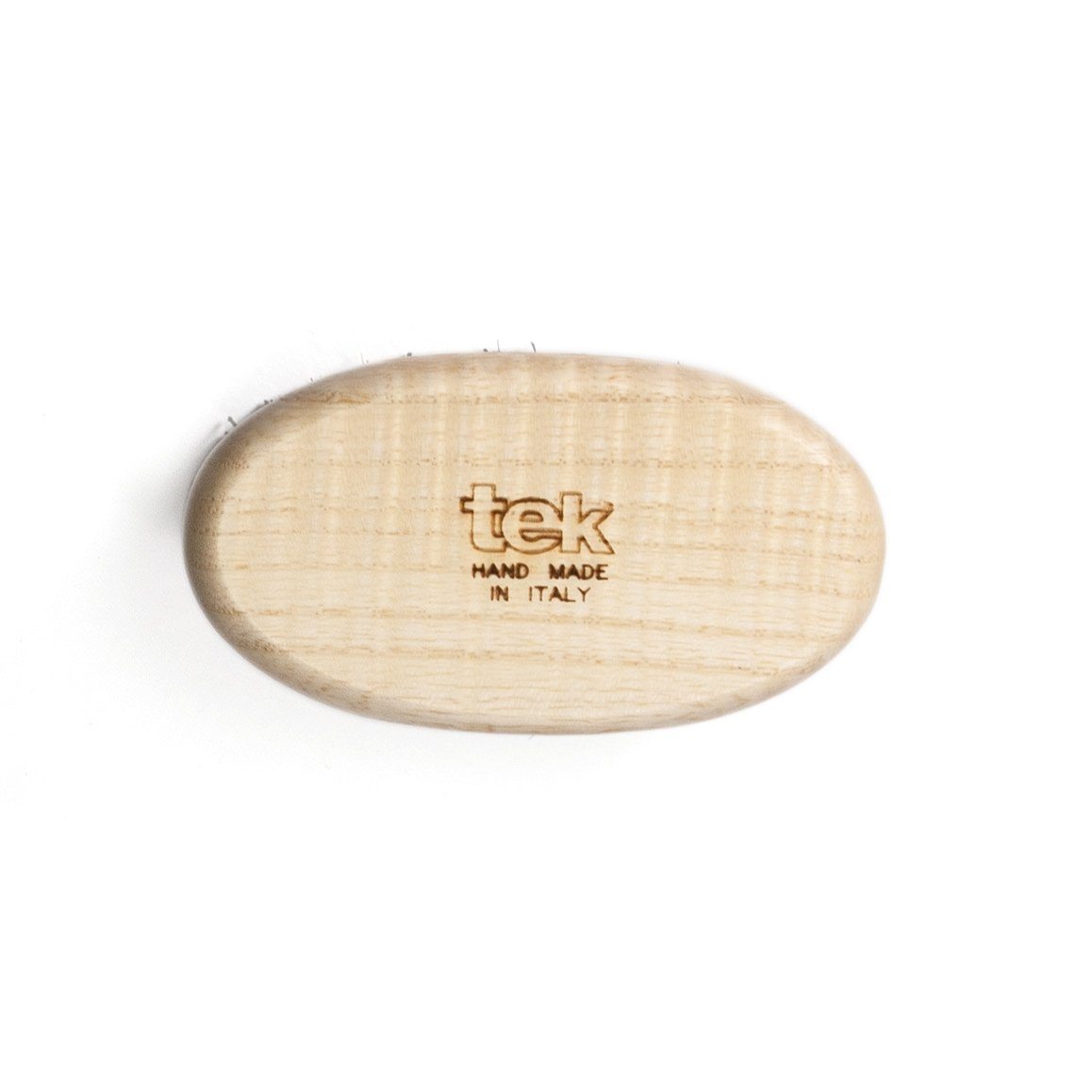 TEK Ash Wood Military Hair Brush with Boar Bristles Hair Brush TEK
