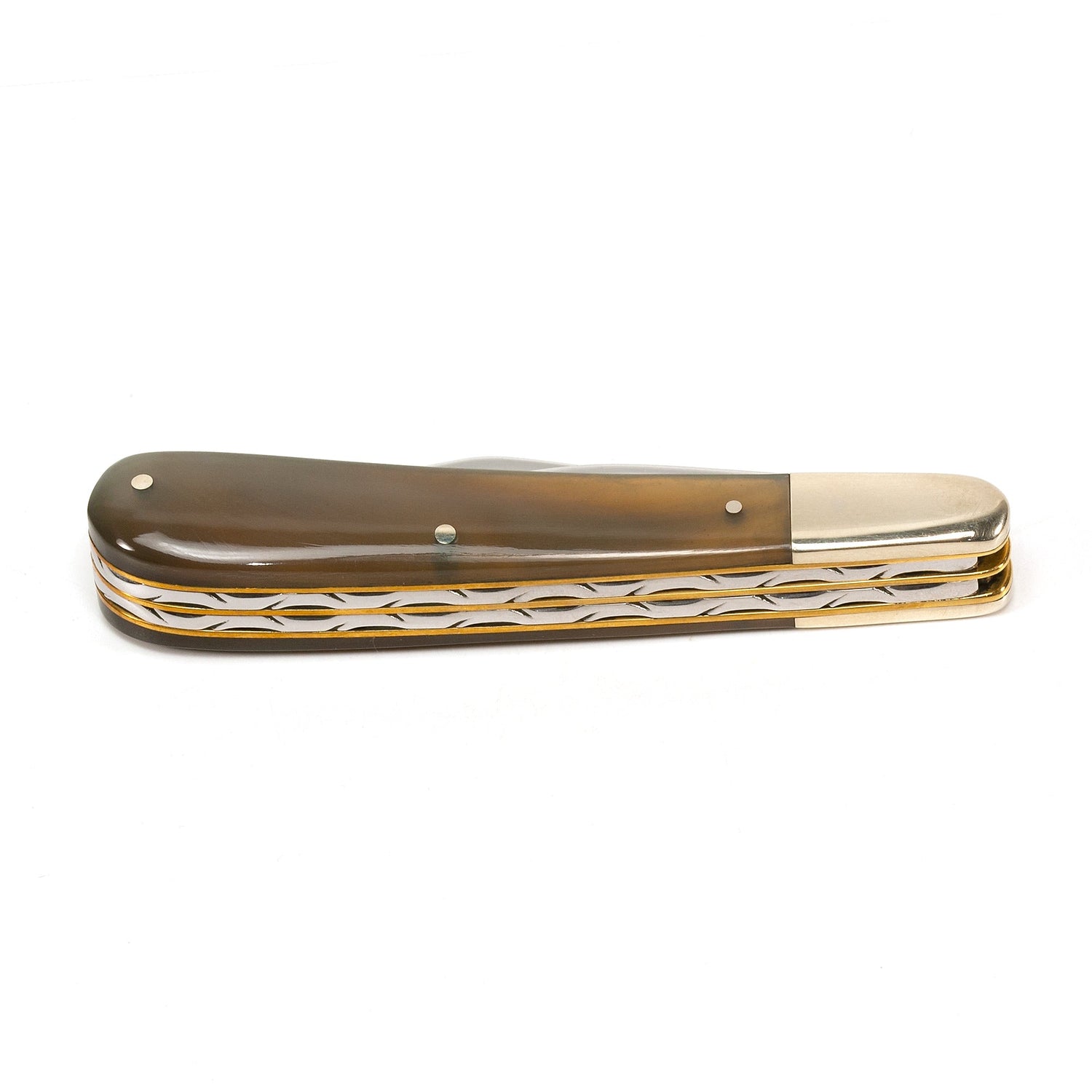 Taylor's Eye Witness Premier Collection Twin Blade Gentleman Clip Point Pocket Knife, Rams Horn Pocket Knife Taylor's Eye Witness