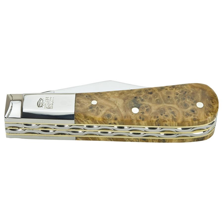 Taylor's Eye Witness Premier Collection Twin Blade Barlow Pocket Knife, Amboyna Burr Pocket Knife Taylor's Eye Witness