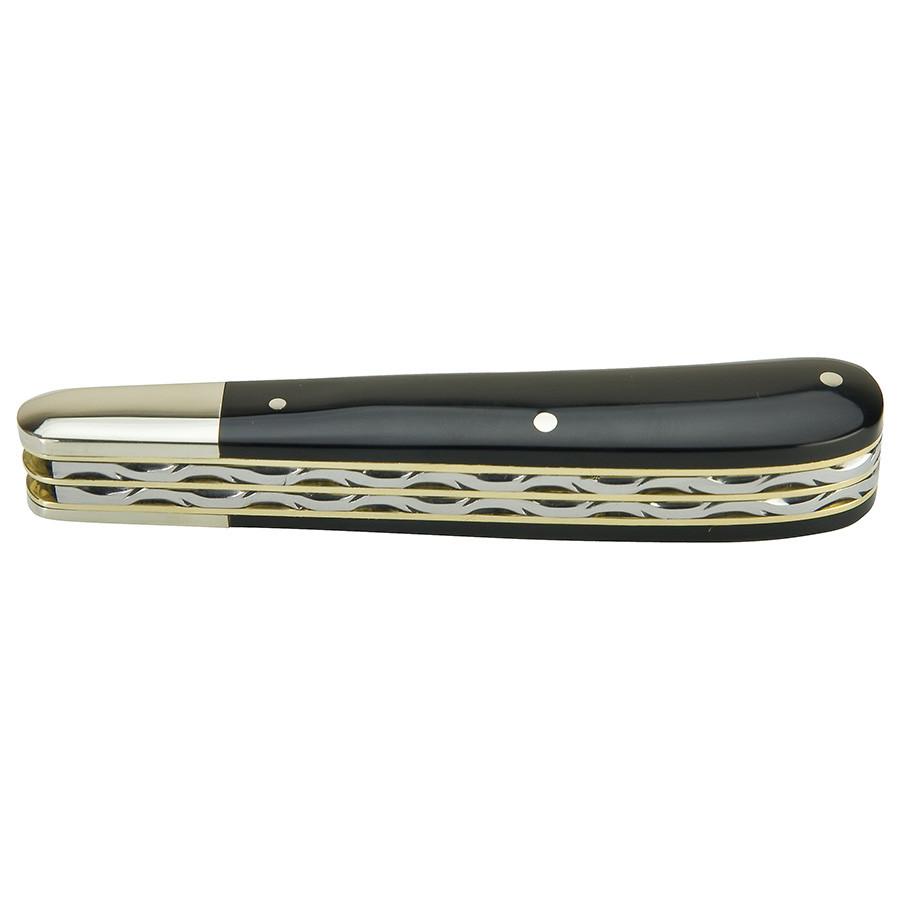 Taylor's Eye Witness Premier Collection Twin Blade Gents Clip Point Knife, Buffalo Horn Pocket Knife Taylor's Eye Witness