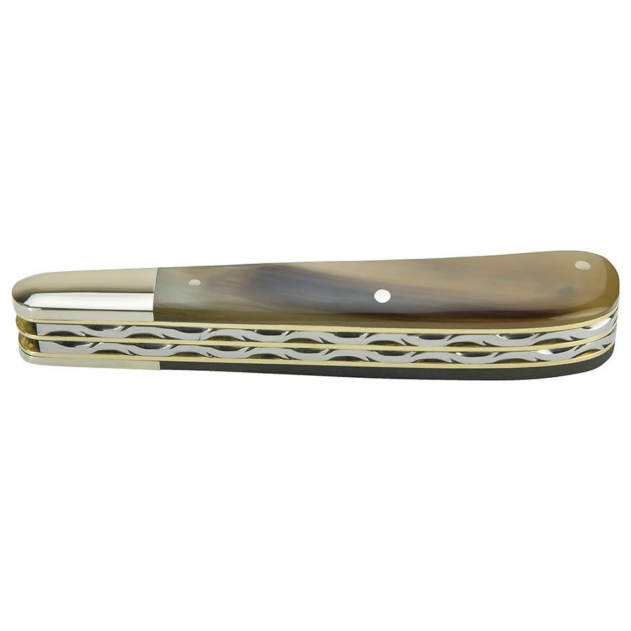 Taylor's Eye Witness Premier Collection Twin Blade Gents Clip Point Knife, Ox Horn Pocket Knife Taylor's Eye Witness