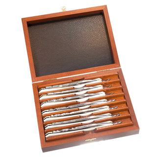 Thiers Issard "Bijou De France" 7 Day Straight Razor Limited Edition Straight Razor Thiers Issard Set with Case
