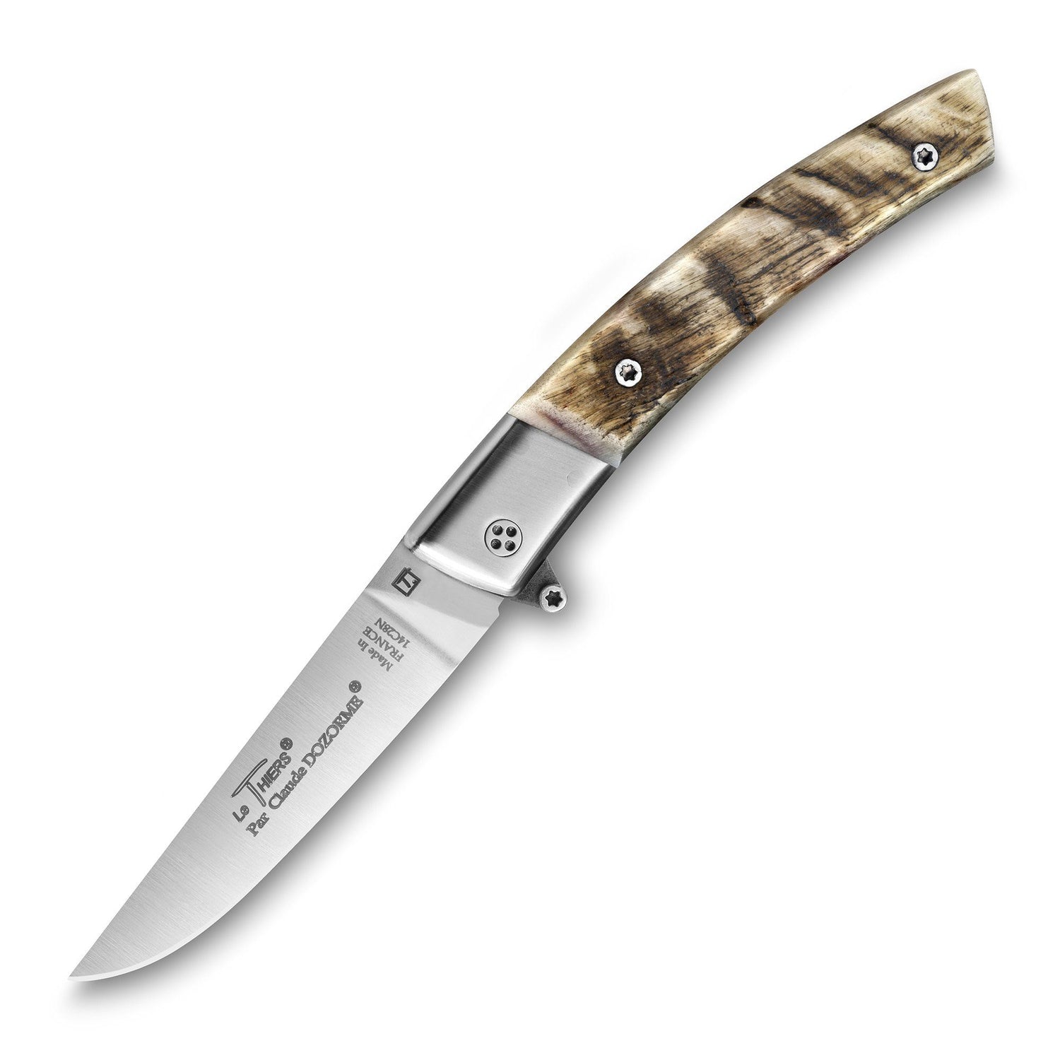 Claude Dozorme Le Thiers Pocket Knife Pocket Knife Claude Dozorme Ram Horn