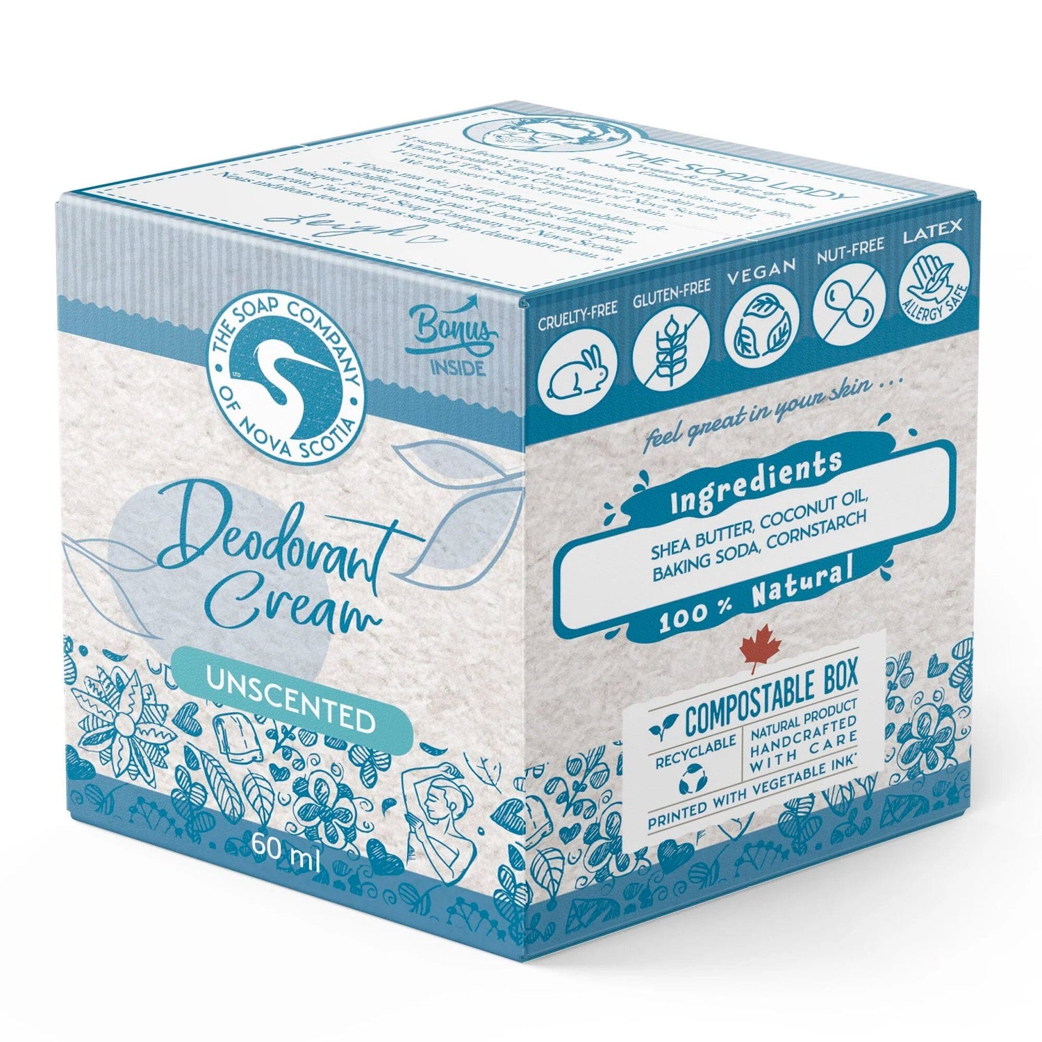 The Soap Company of Nova Scotia Deodorant Cream Deodorant The Soap Company of Nova Scotia