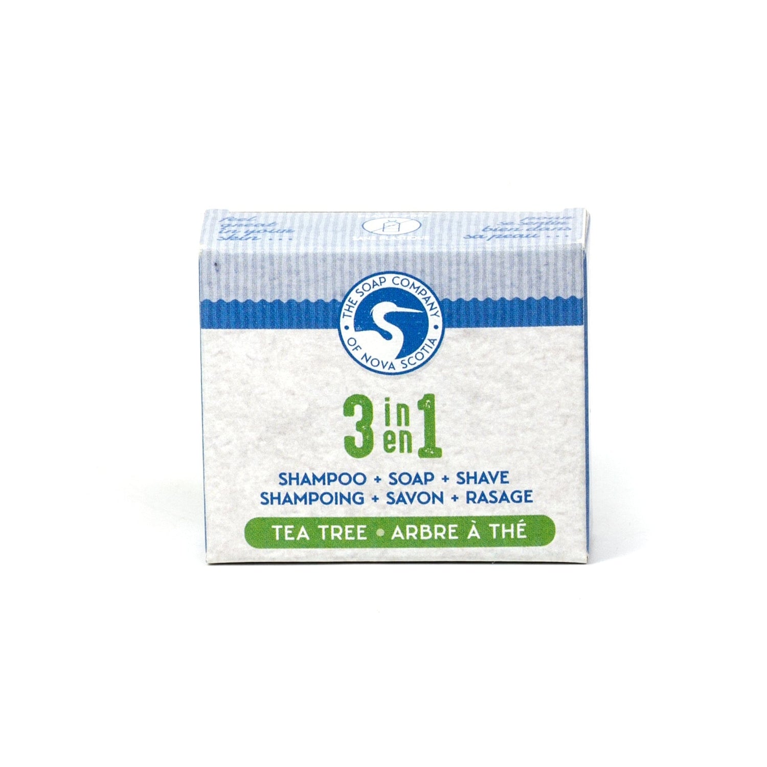 The Soap Company of Nova Scotia 3 in 1 Shampoo, Shave and Soap Bar Body Soap The Soap Company of Nova Scotia Tea Tree Mini